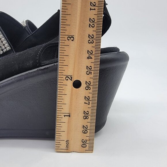 Skechers  RUMBLERS SPARKLE ON 38587 Sandals Black 9.5 - Picture 4 of 7